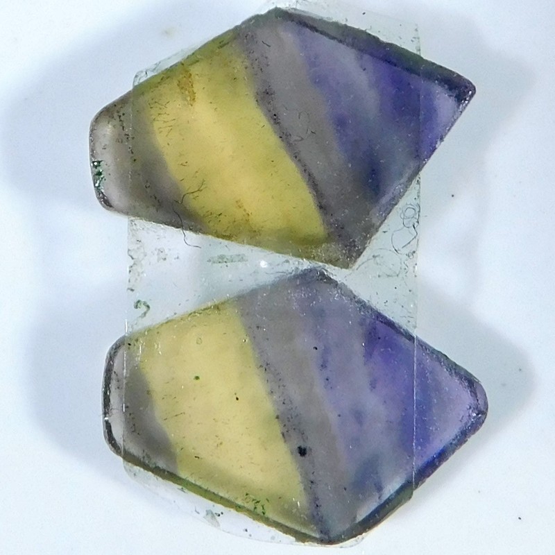 15.00Cts. Natural Marvelous Multi Fluorite Pair Fancy Cabochon Loose Gemstone gallery