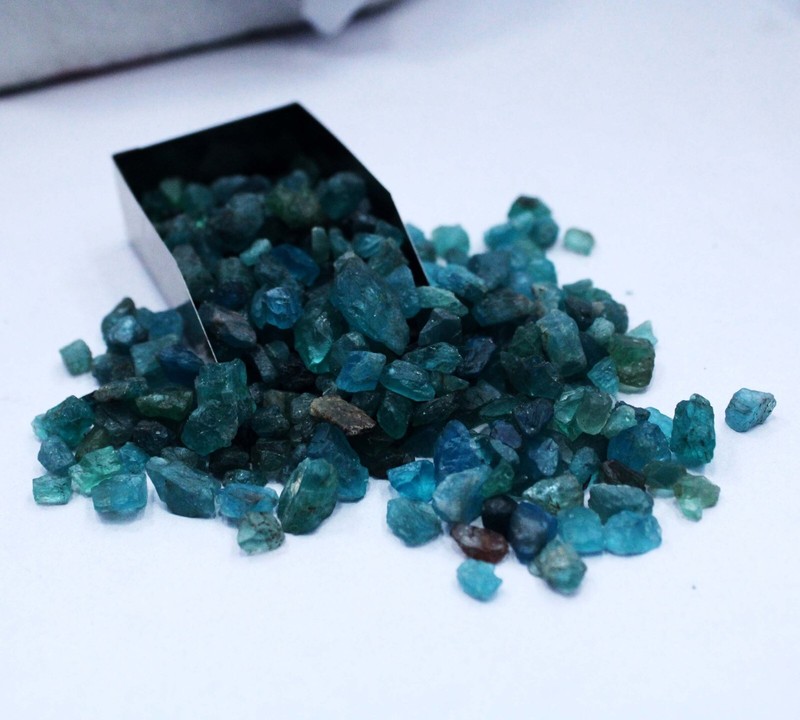 50 Ct Natural Rare Blue Aquamarine Raw Rough CERTIFIED Uncut Raw Rough Lot gallery