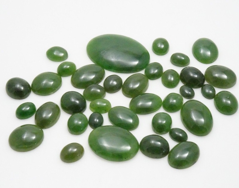 160.80 CTW Aventurine Cabochon Parcel – Oval – MM Varies – Aventurine Cab Parcel