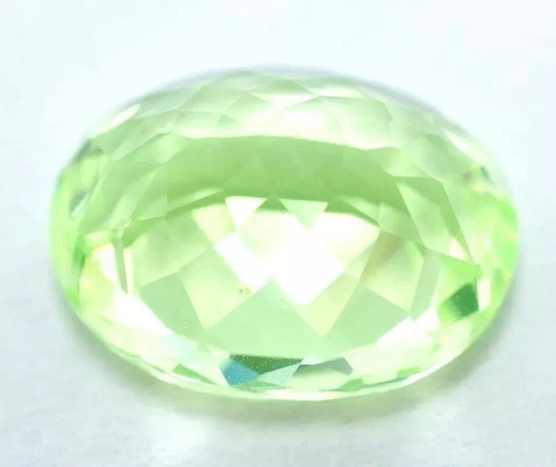 Natural Olive Green Peridot Oval Shape 9-10Ct Certified Loose Gemstone gallery
