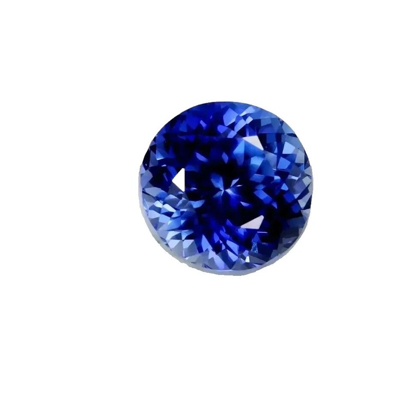 AAA 8.00 CT+ Natural Flawless Ceylon Blue Sapphire Round Cut Loose Gemstone