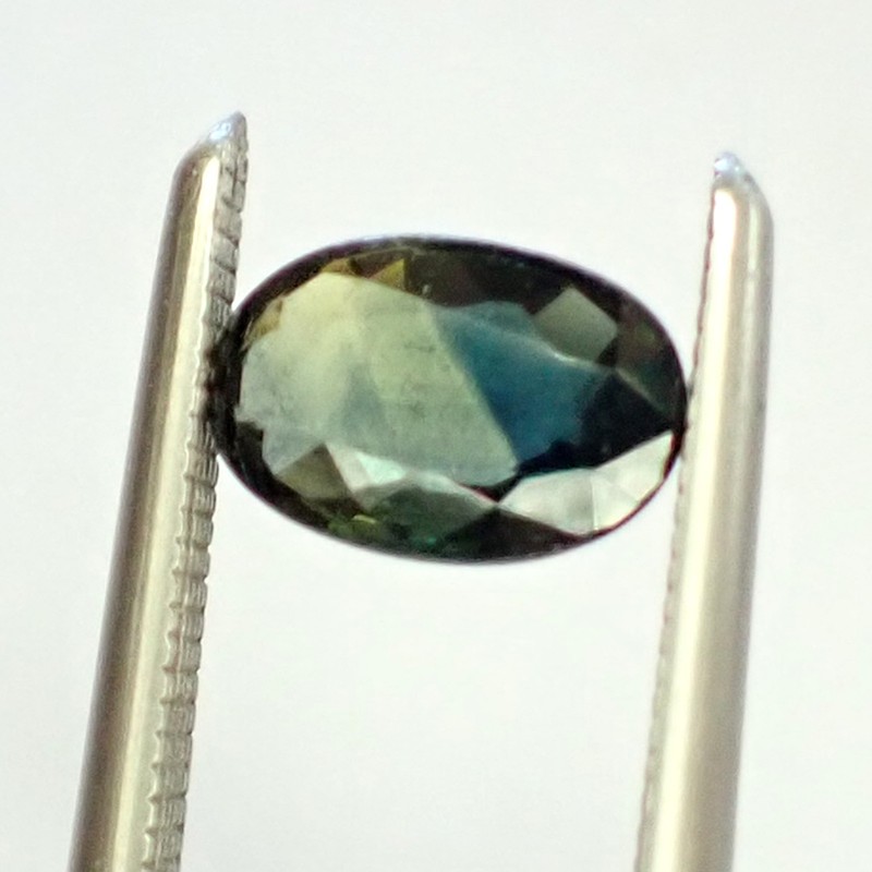 0.59ct Oval 6.1×4.1 mm Dark Green Blue Rare Natural Australian Parti Sapphire