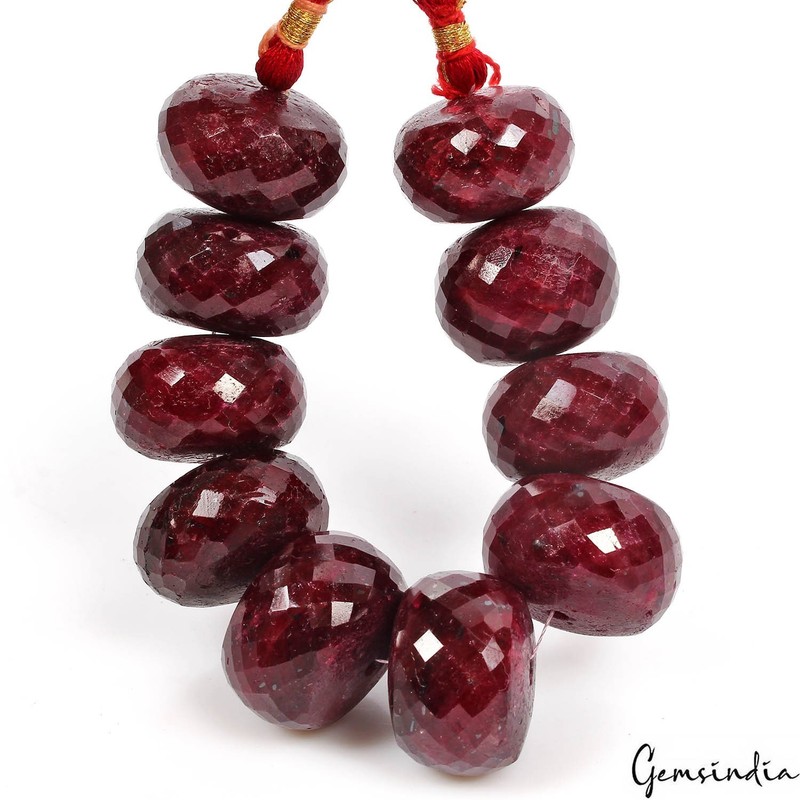 AAA Huge 25- 27mm Red Round Checkerboard Cut Beads For High End Jewelry Making gallery