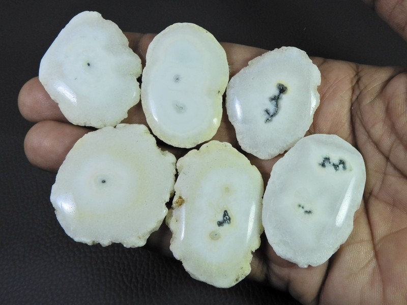 370Cts. Dyed Soalr Druzy Agate Mix Shape Cabochon Loose Gemstone 06Pcs Lot E620