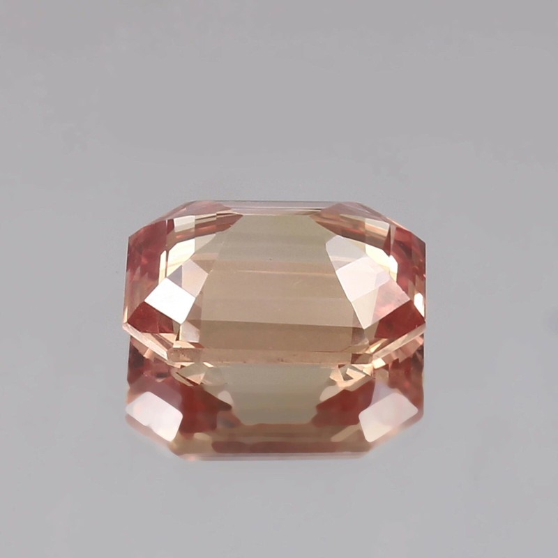 9.70 Ct Natural Flawless Ceylon Padparadscha Sapphire Radiant Cut Loose Gemstone gallery
