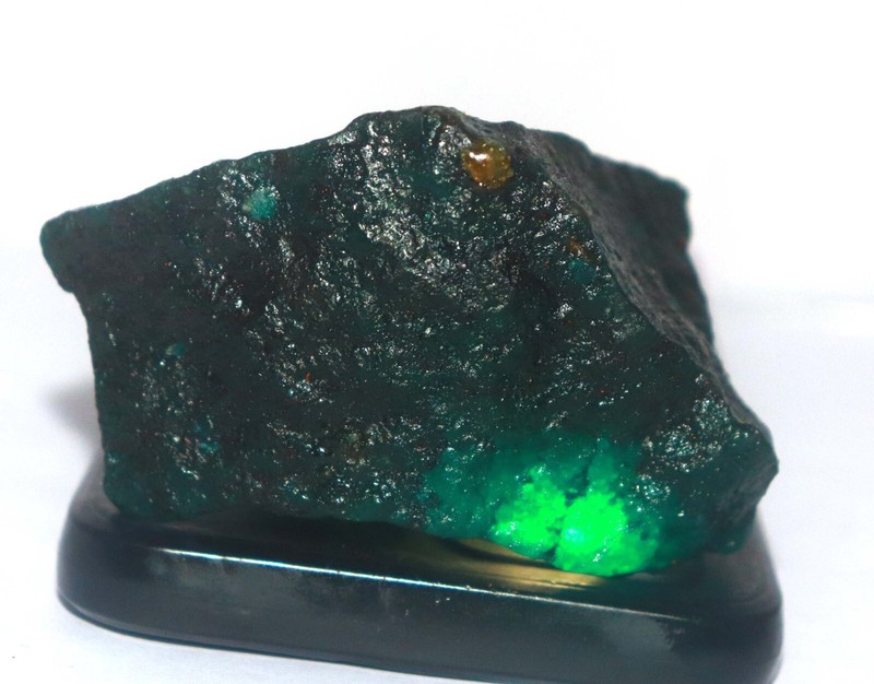 DYED Sale ! 1000Ct Certified/78mm Brazilian Green Emerald Rough Gemstone DS