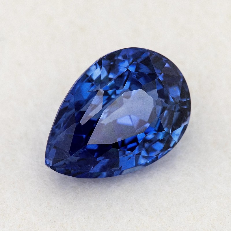 2.43 ct Heated Natural Blue Sapphire Pear from Ceylon, Sri Lanka gallery