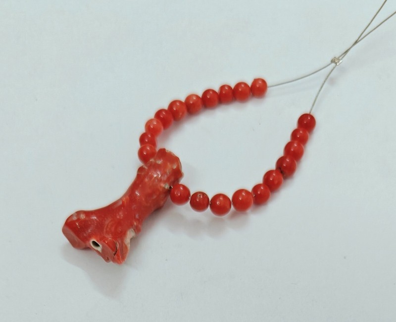 100% Natural Sea Red Coral Beads Loose Gemstone Italian Coral Fancy Beads Strand gallery
