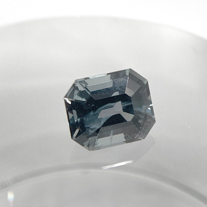 Reduced !! - Gray Spinel Color-Change Teal Flash Octagon Cut 1.61ct 7.1x6mm gallery
