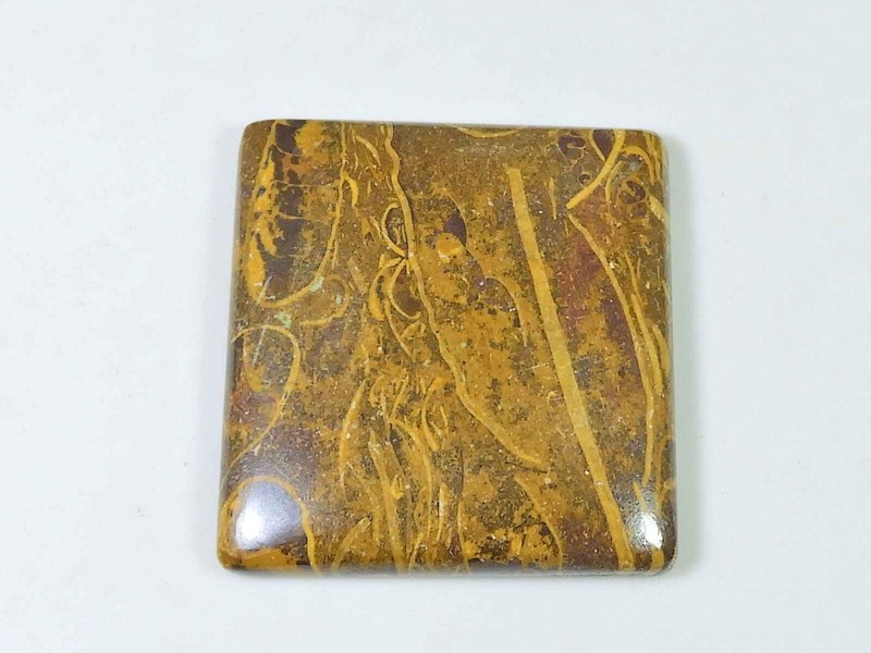 Natural Fruit Jasper Octagon Cabochon Jewerly Making Loose Gemstone 32-34MM