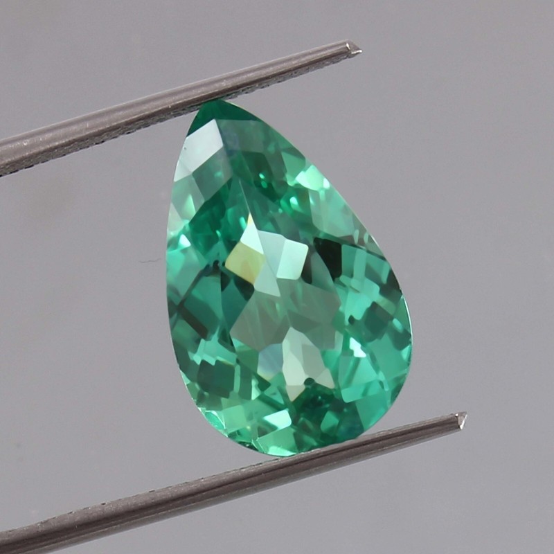 AAA Natural Ceylon Blue Green Parti Sapphire Pear Cut Loose Gemstone 10.00 Ct gallery