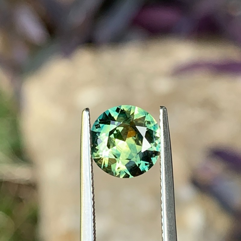 2.89ct Parti Australian Sapphire, Round, Australia Natural Gemstone