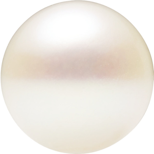 Natural Extra Fine White Freshwater Pearl – Round – Half-Drilled – China – AAA+