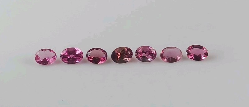 1pc 3×4mm Oval Rubellite Tourmaline – Faceted Gemstone
