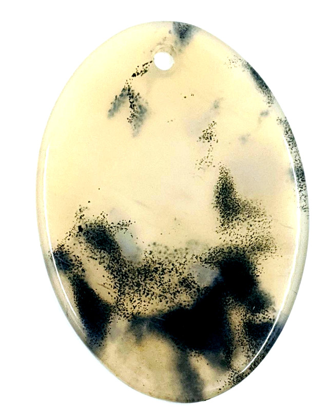 30x22mm Agate Flat Oval Cabochon Drill-Hole Untreated, Unheated Loose 12.2ct
