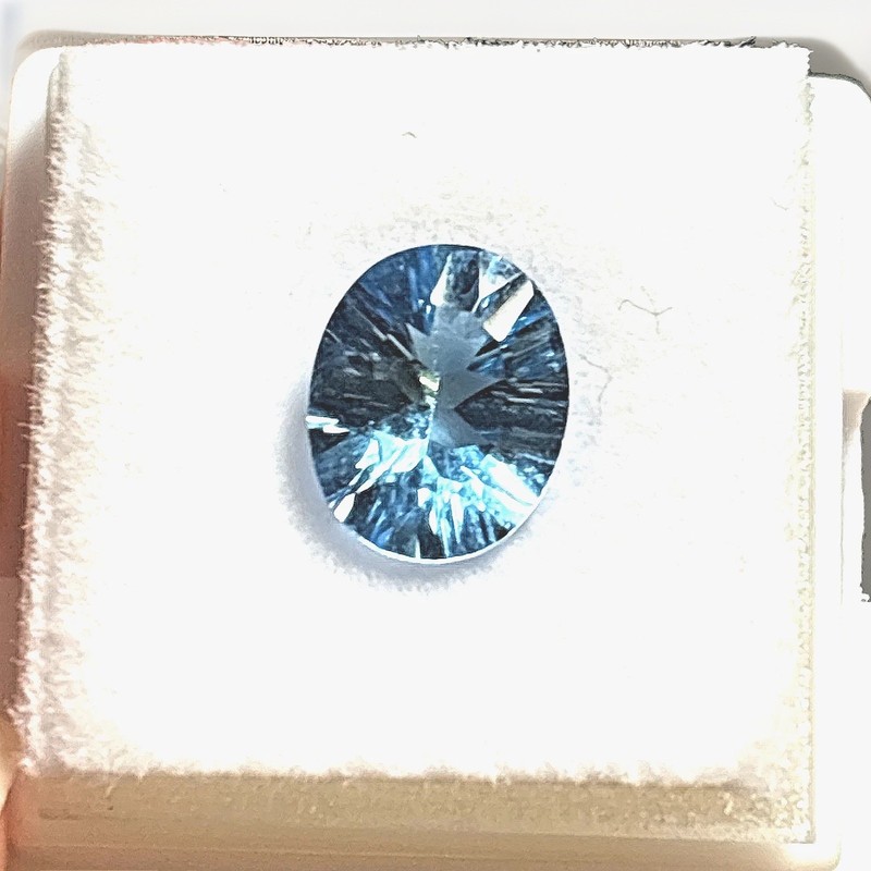 2.75Ct Brilliant Swiss Blue Topaz Facet Oval GRADE AAA from Russia *US SELLER*