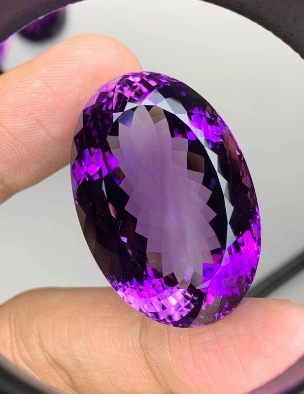 100 Ct+ Natural Purple Amethyst Oval Cut “EGL Certified” Loose LG Gemstone