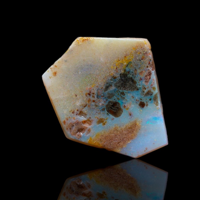 8.35 Cts Australian Fire Opal Loose Rough Ethical Gemstone Natural 22x18x3 mm gallery