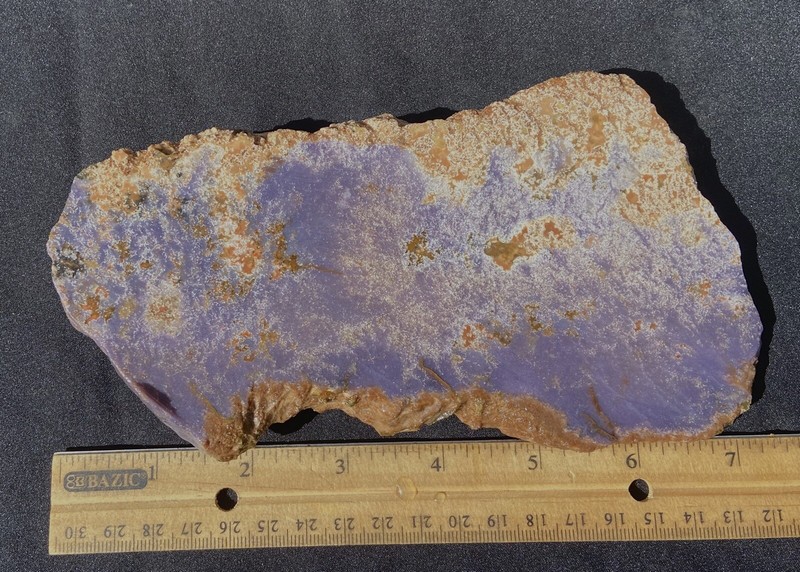 LAVENDER JADEITE FINE PURPLE SLAB 262 GRAMS or 9.2 OZ’s