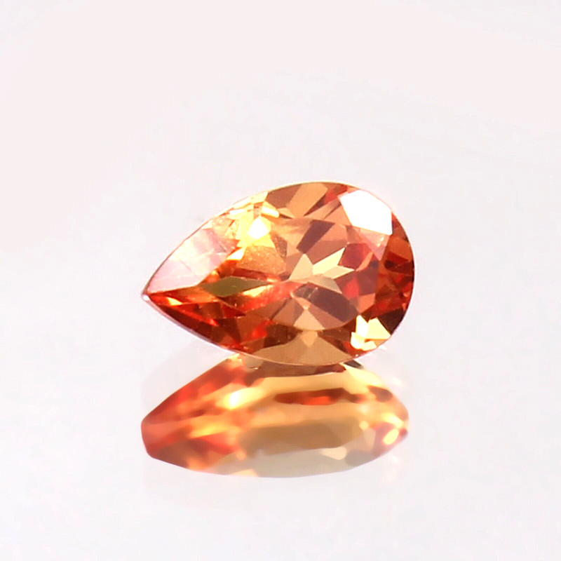 6x4MM AAA Natural Extra Ravishing Ceylon Padparadscha Sapphire Pear Gemstone Cut