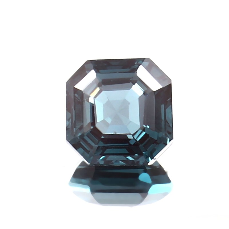 AAA Fantastic Natural Blue Green Tourmaline Loose Asscher Cut Gemstone 10x10 MM gallery
