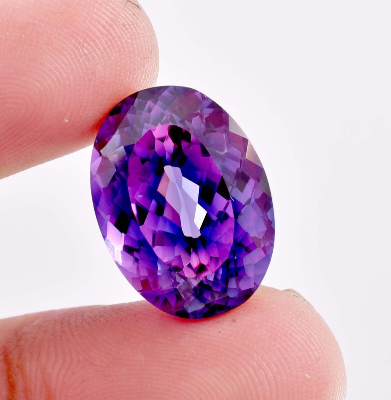 Flawless 16 x 12 MM Natural Java Plum Sapphire Gemstone 12.80 Ct (GIT) Certified