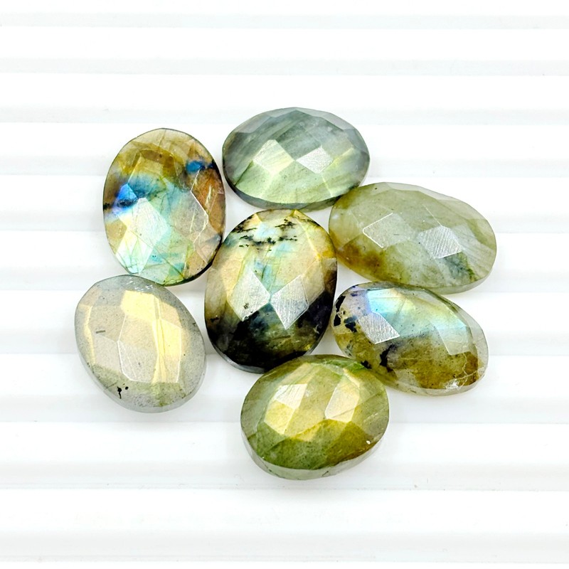 78 Carat Natural Faceted Multi Flashy Labradorite Loose Gemstone – AK-96