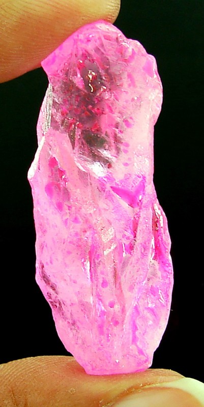 51.95 Ct Natural Pink Aura Quartz Pencil Loose Gem Rough Wire Wrap Stone – 3912