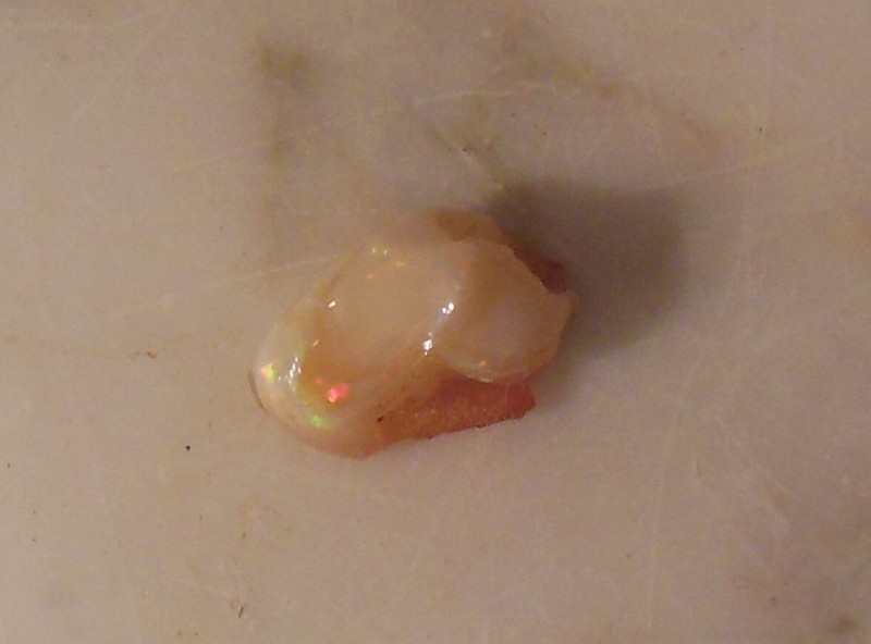 Mexican Precious Fire Opal, Rare Play of Color, Natural, Solid, 7.30ct, VIDEO! gallery