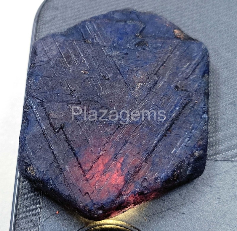 150-170CT NATURAL BLUE SAPPHIRE CHAKRI ROUGH DYED CERTIFIED LOOSE GEMS 25N
