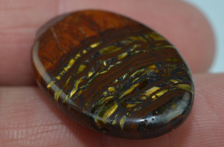 Red Iron Tiger Eye Cabochon 35 Carats Jewelry Gemstone Madagascar Natural CB27 gallery