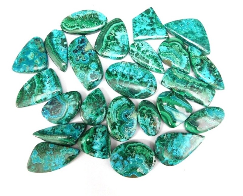 Handmade Azurite Malachite Cabochon Natural Malachite Lot. Natural 71486