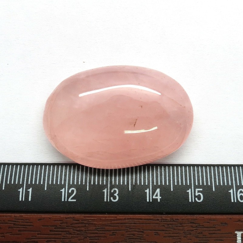 01 Natural Gemstone Rose Quartz Square 36x25x11mm Cabochon 79 Carats Loose Stone gallery