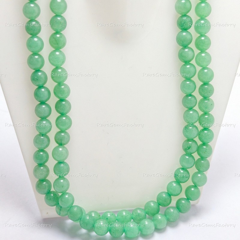 Natural Green Aventurine Round Beads Strand 4mm-10mm Polished Gemstone gallery