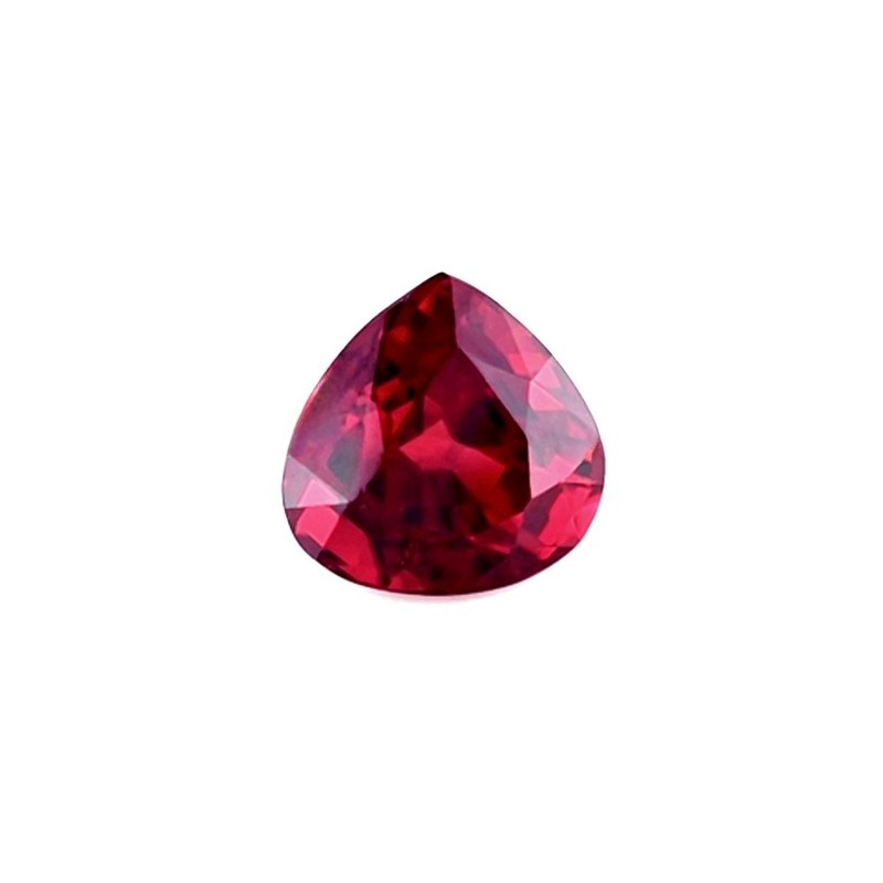 1.63ct NATURAL VIVID Red Purple Rhodolite Garnet Pear Gemstone 6.5×6.5mm VS