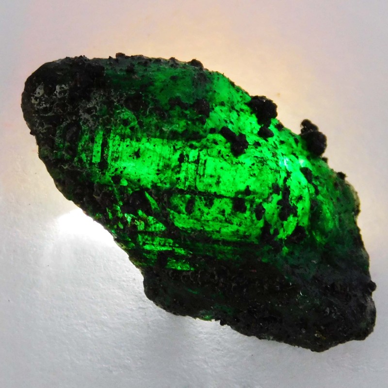 169 Ct NATURAL Emerald Green Rough Uncut Huge Size CERTIFIED Loose Gemstone