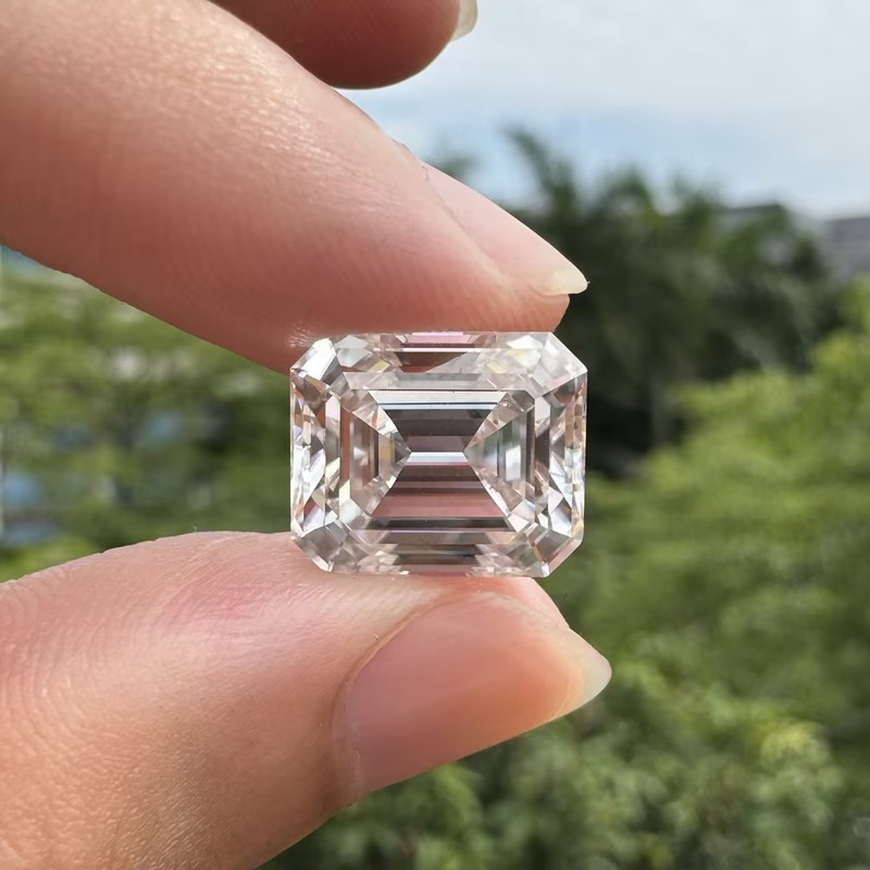 US 1-10CT Emerald Cut Loose Moissanite Stone D VVS1 Gemstones for Jewelry Making