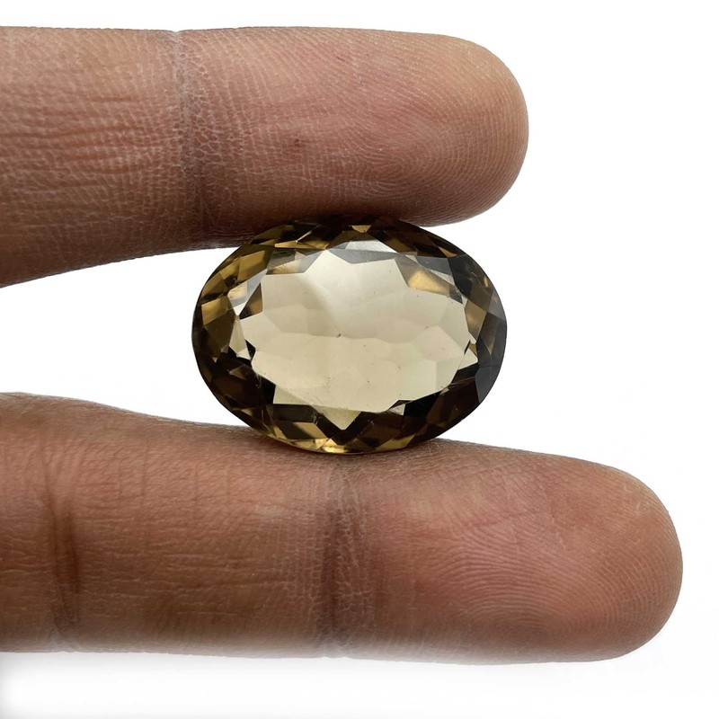 Natural Smoky Oval Cut Loose Gemstone Lot 18*24 MM 37 CT 1 Pcs gallery