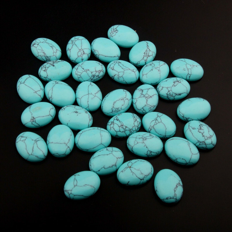 15x20mm Oval cabochon CAB Flatback Semi-Precious Gemstone 10pcs for DIY Jewelry
