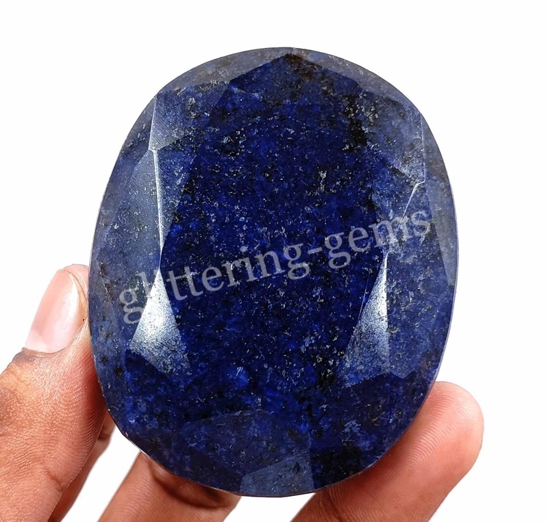 942 Ct IGL Certified Natural Oval Cut African Blue Sapphire Loose Gemstone 24N