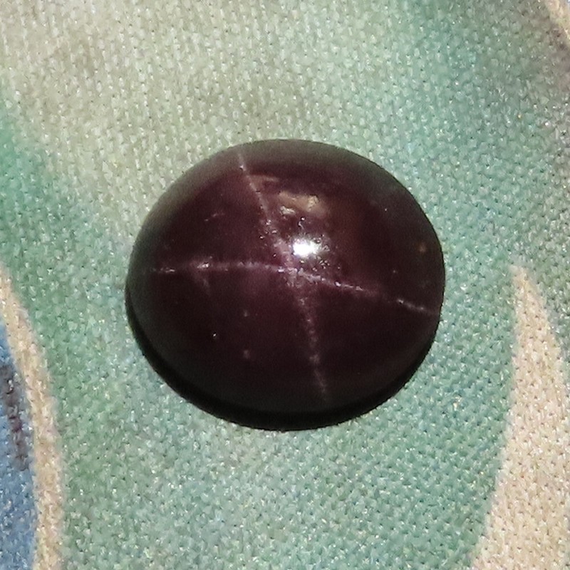 natural STAR GARNET cabochon loose gemstone 14.15 Cts. (12x14x06 mm) oval shape