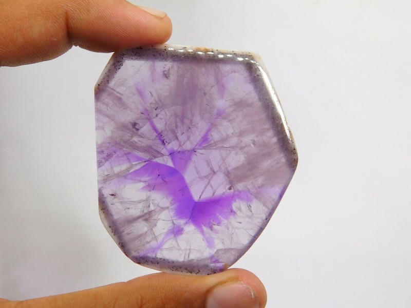 Top Natural Amethyst Slice Gemstone Cabochon Loose For Jewelry 175 Cts. ME-4086