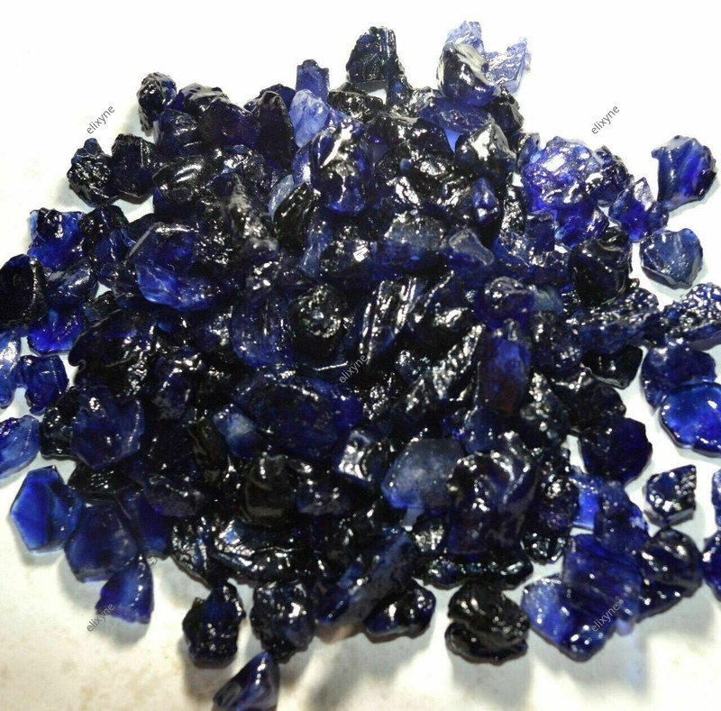 500 Ct Natural Ceylon Blue Sapphire Certified Translucent Polished Rough gallery
