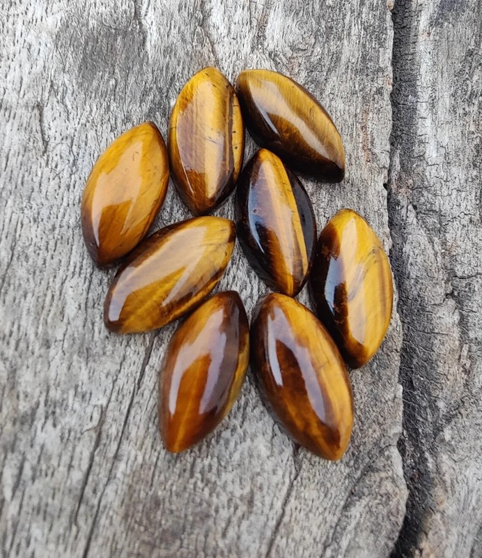 Natural Top Qualtiy Tiger Eye Marquise Shape Cabochon 3x6mm-10x20mm gallery