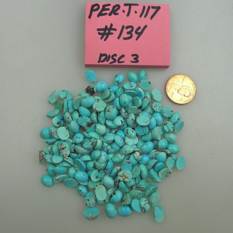 Persian Turquoise 100% Natural 188 Oval Cabochon 200 TCW