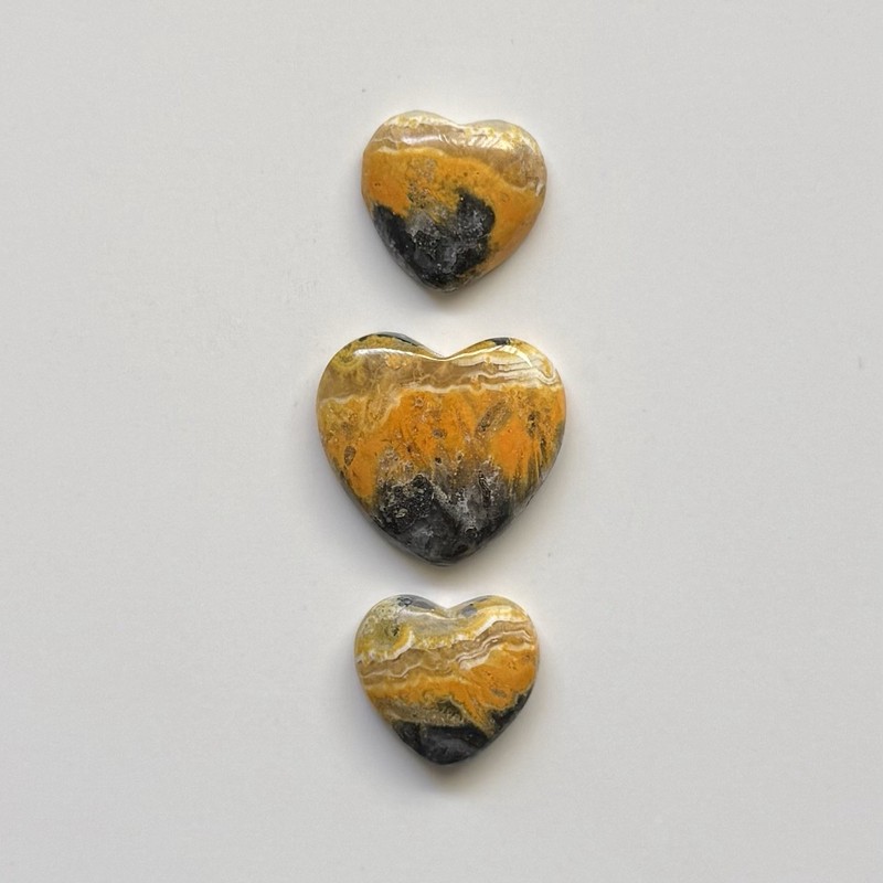 Bumblebee Jasper 2 PCs 17x18MM And 1 piece 22x24MM Natural Cabochons 44.10 CTs gallery