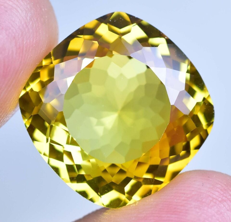 Natural Yellow Sapphire Cushion Flawless 8 mm to 20 mm Certified Loose Gemstone