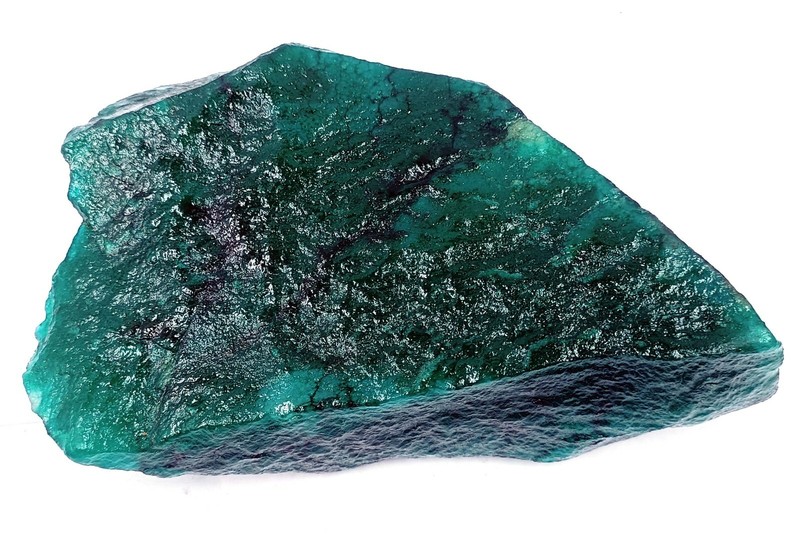 DYED 2000.00 Carat Attractive Green Emerald Rough Certified Loose Gemstone gallery