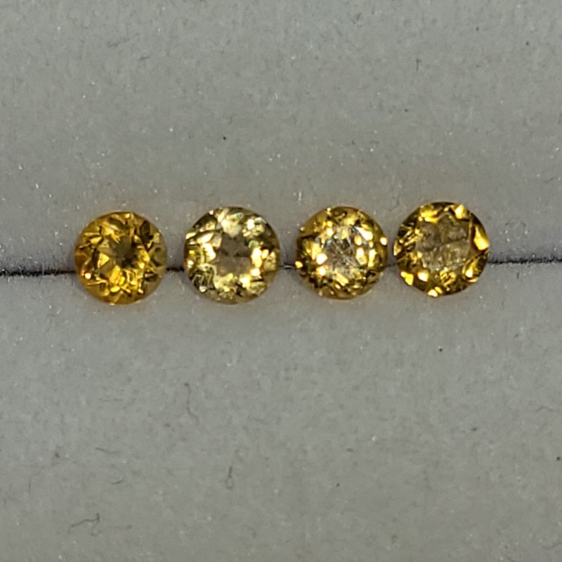 Citrine 2mm, 4mm, 5mm, 6mm Faceted Round Loose Gemstone(s) gallery