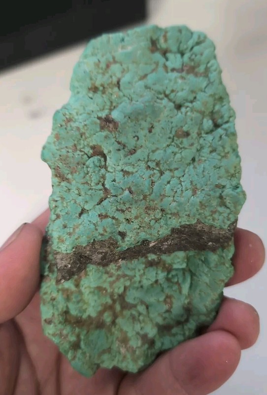 Large Arizona - KINGMAN TURQUOISE Slab - Very Unique - Rare Green gallery